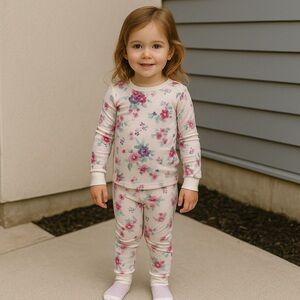 NWT Jessica Simpson Girls 3-Piece Pajama Set with Socks 3T